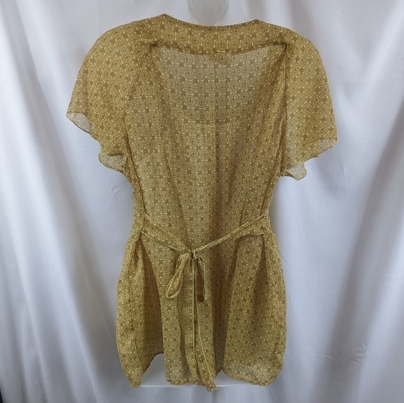 Oh Baby by Motherhood Sheer Overlay Square Neck Tunic Sz L - Picture 8 of 11